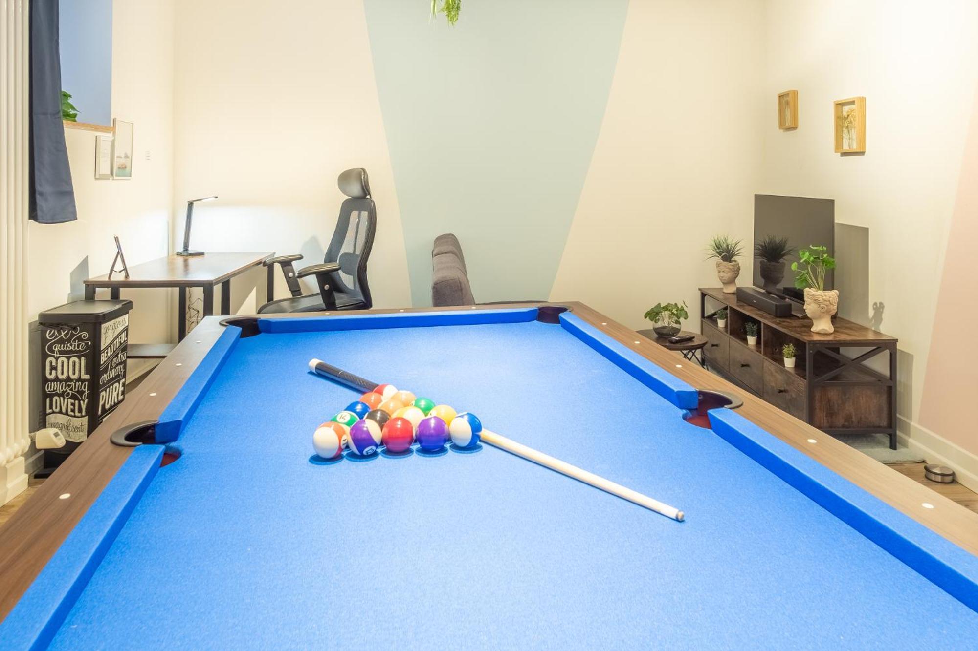 Pool Table Heaven, Workstation, 4K Tv, Netflix Apartment Leipzig Luaran gambar