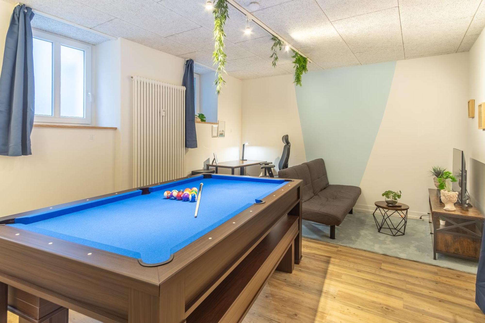 Pool Table Heaven, Workstation, 4K Tv, Netflix Apartment Leipzig Luaran gambar